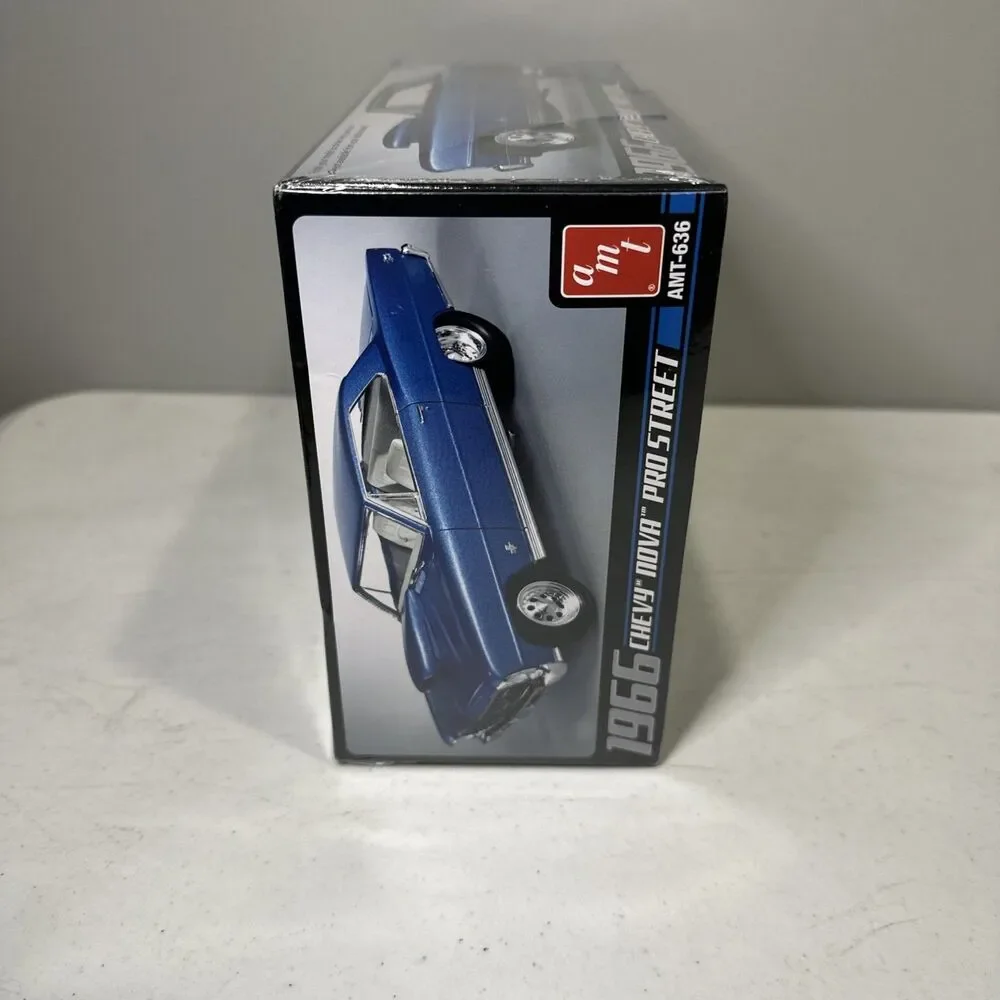 AMT AMT636 1/25 Scale Chevy Nova Pro Street Car - Blue Brand New In Sealed! 2011